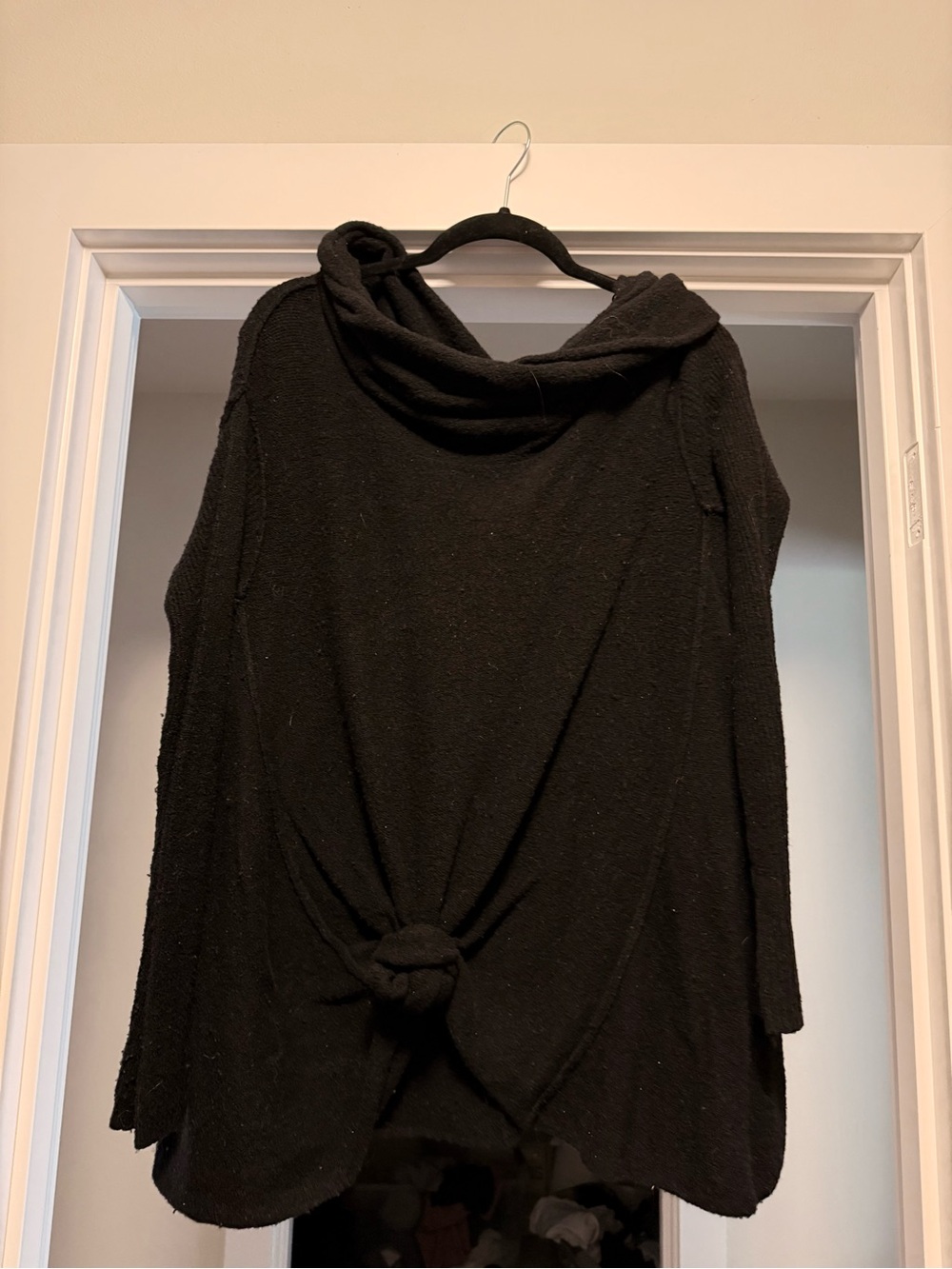 Free People Black cowl neck Sweater